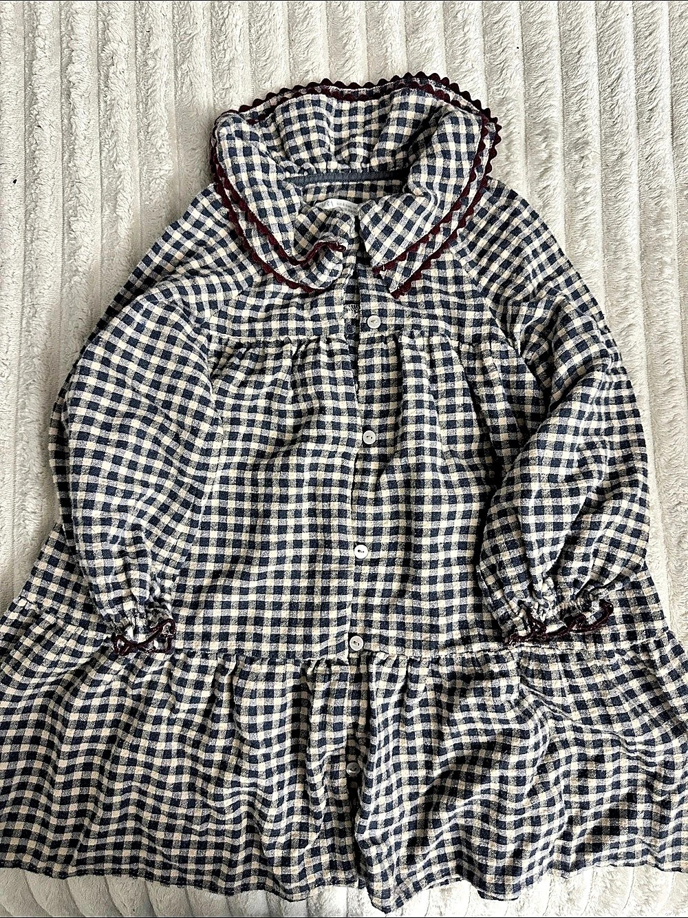 Zara Girls Gingham Dress Size 6